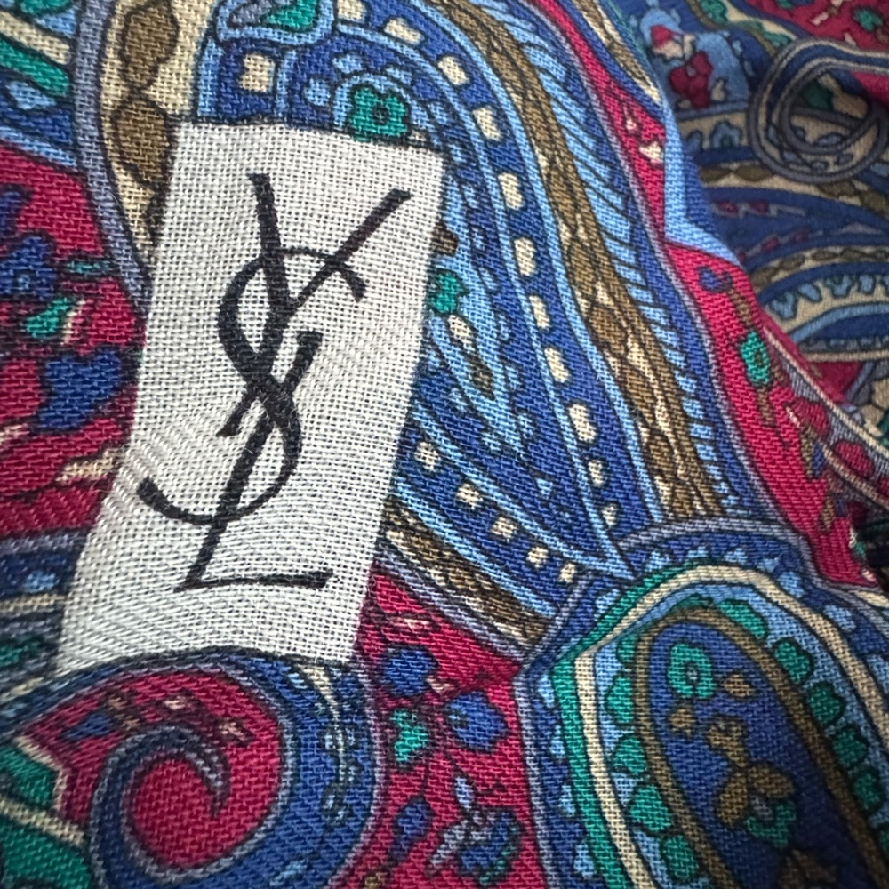 YSL Paisley Scarf